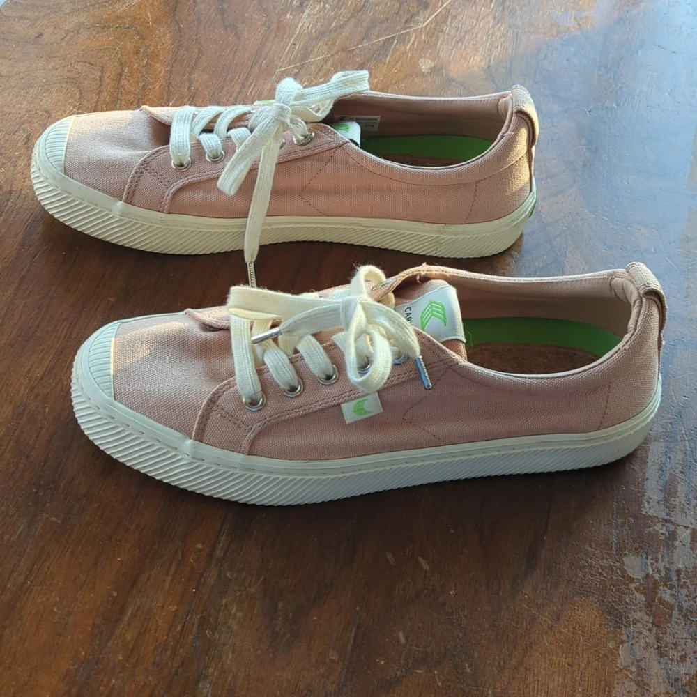 Cariuma OCA Rose Canvas Sneakers, Women's 9 - Picture 4 of 7
